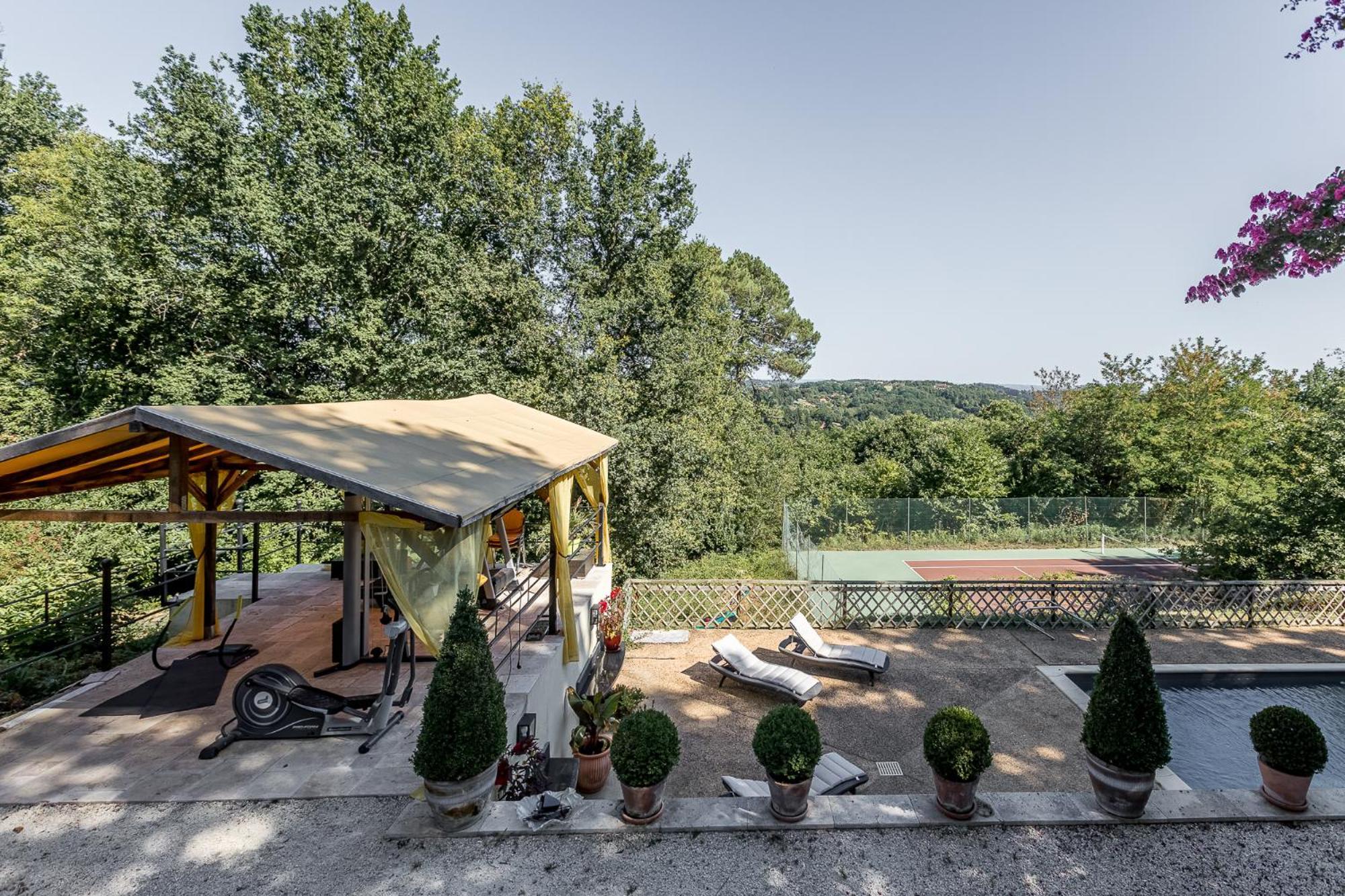 Rivaux Vila Avec, Piscine, Tennis.ヴィラ エクステリア 写真